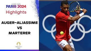 Felix AugerAliassime vs Maximilian Marterer HIGHLIGHTS  Olympics Paris 2024 [upl. by Carmelia]