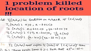 Theory of eqation Location of roots [upl. by Bullion]