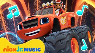 Blaze and the Monster Machines Theme Song w Lyrics 🚗 Sing Along for Kids  Nick Jr Music [upl. by Gnivri226]