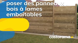 Poser des panneaux bois à lames emboîtables Castorama [upl. by Bolme436]