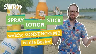 Sonnencreme  von Nivea bis Naturkosmetik Welche schützt Haut und Umwelt I Ökochecker SWR [upl. by Ahseym]