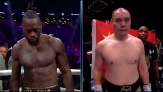 Deontay Wilder vs Zhilei Zhang Highlights  fights highlights comparison  Wilder vs Zhang [upl. by Raoul]