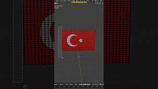 1 DK DA TÜRK BAYRAĞI  BLENDER TAKTİKLERİ  2 ders blender 3d tasarım çizim nasılçizilir [upl. by Robaina297]