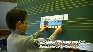 Rhythmus mit Hand und Fuß  Magnetkarten zur RhythmusSchulung [upl. by Emsmus157]