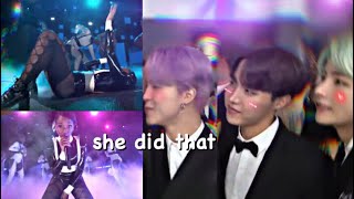 FULL BTS REACTION TO JANELLE MONÁE MAKING A STATEMENT  THE GRAMMYS 2019 [upl. by Immat]