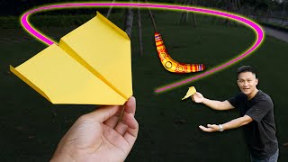 Folding a boomerang paper plane 100 of you did it wrong [upl. by Ebenezer]