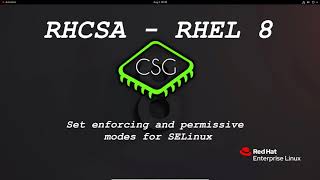 RHCSA RHEL 8  Set enforcing and permissive modes for SELinux [upl. by Suoirad]