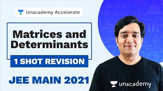 Matrices and Determinants  One Shot Revsion  IITJEE 2021 Maths  Mohit Tyagi  Unacademy [upl. by Cloris]