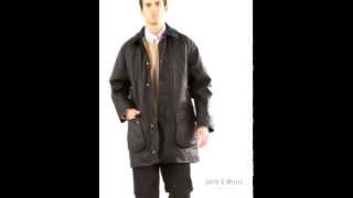 Mens Barbour Border Waxed Jacket [upl. by Lechar]