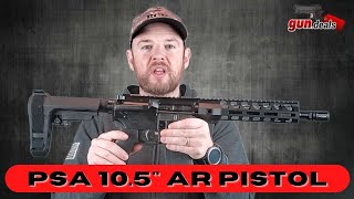 PSA AR Pistol Review  PSA 105quot 556 NATO in Stock [upl. by Ardyth]