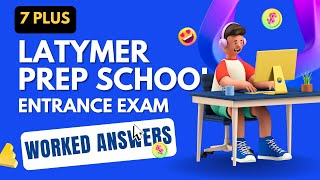 7 Seven Plus Maths 2021 Entrance Exam Past Paper 1  Latymer School worked solution [upl. by Nesral]