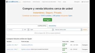 Cómo crear una cuenta en Localbitcoins en menos de 2 minutos [upl. by Tolman342]