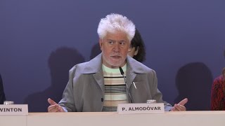 Pedro Almodóvar speaks at the The 81st Venice International Film Festival [upl. by Rozella595]