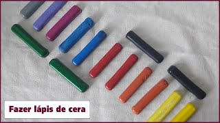 Como reaproveitar bocados lápis de cera  giz de cera como reutilizar material escolar [upl. by Donia626]