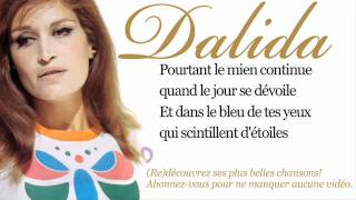 Dalida  Dans le bleu du ciel bleu  Paroles Lyrics [upl. by Michiko]