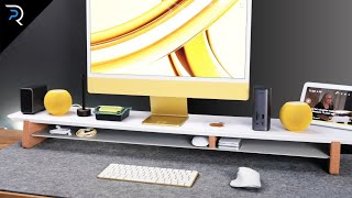 M3 iMac  Ultra Clean Desk Setup ✨ [upl. by Divadnhoj]