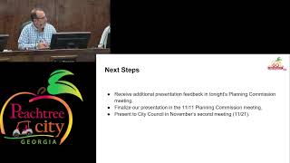 Watch Peachtree City Planning Commission  Oct 14th 2024 [upl. by Don]