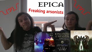 Our Reaction to Kingdom of Heaven part 3 by Epica from Omega Alive [upl. by Meredeth191]