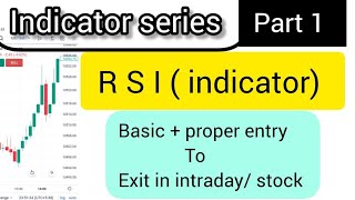 RSI indicator strategy intradaytrading rsiindicator [upl. by Hameerak]