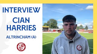 Altrincham 10 Woking  Cian Harries Interview [upl. by Gazo]