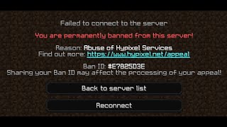 Permanently Banned on Hypixel for being Xylan [upl. by Alrzc140]