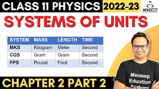 Conversion of system of units Numerical  Dimension and dimensional analysis  Class 11 Physics [upl. by Lesh491]