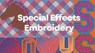 Easy Special Effects Embroidery [upl. by Nereen905]