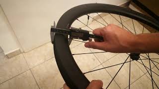 NEXTIE AGX45  Gravel Hookless  Front Wheel Measurements [upl. by Evander]