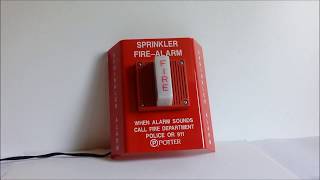 Potter SASH120  Wheelock MT4115 Sprinkler Fire Alarm HornStrobe [upl. by Hayse953]