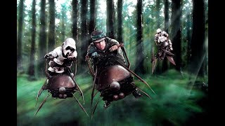 Star Wars Return of the Jedi  Speeder Bike Chase [upl. by Aronoel190]