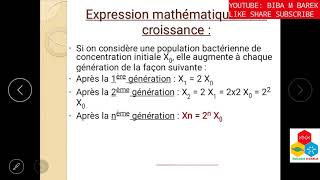 Cours Croissance bactérienne [upl. by Phedra]