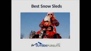 Best Snow Sleds 2018 [upl. by Mungam325]