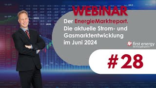 Der EnergieMarkt im Juni 2024  Die aktuelle Strompreis und Gaspreisentwicklung [upl. by Arie]