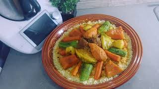 Couscous Marocain  Moroccan Couscous  Cuscús marroquí thermomix couscous cuscus [upl. by Jarlen]