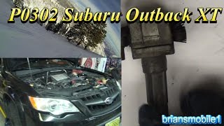 08 Outback XT P0302 Misfire [upl. by Ontina]