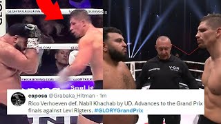 FIGHTERS REACT TO RICO VERHOEVEN BEATING NABIL KHACHAB  VERHOEVEN VS KHACHAB REACTIONS [upl. by Calli]