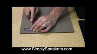 How to Replace Speaker Grill Cloth and Grille Fabric [upl. by Gifferd378]