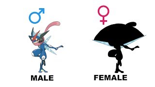 Ash Greninja Evolution Gender Difference Fanart [upl. by Arzed296]