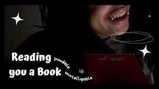 ASMR Inaudible  Unintelligible Reading You a Book Clicky Relaxing Whispers [upl. by Ollayos]