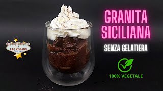 Granita siciliana al cioccolato  SENZA GELATIERA [upl. by Htidirem229]