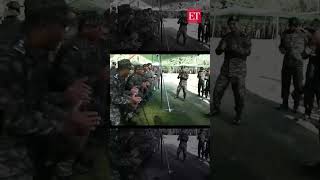 Diwali Indian soldiers joyous dance on Assam Regiments marching song near JampKs border posts [upl. by Markman103]