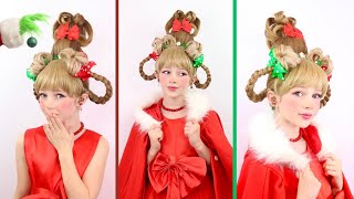 How To Get The Perfect Cindy Lou Who Hairstyle For Christmas 2023 [upl. by Lahcim]