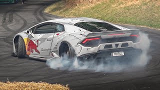 Best of Drift Cars at Festival of Speed 2019 2JZ Supra MK5 Mad Mike Lamborghini GT86 Ferrari V8 [upl. by Barret974]