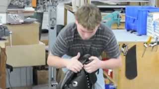 Making a Leatherworks Motorcycle Saddle Bag Motorcycle Video [upl. by Anoniw]