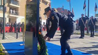 Homenaje a los fallecidos en el incendio de Valencia y Plaza en honor a la Policía Nacional [upl. by Annabelle887]