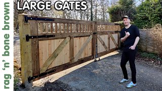 I Made Some Large Gates For A Driveway [upl. by Ahsitnauq281]