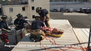 Patient Removal Stokes Basket Securing Process for Truck 1 [upl. by Aneele]