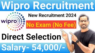 Wipro Recruitment 2024  Wipro Work From Home Job  Freshers Jobs  Govt Jobs June 2024 July 2024 [upl. by Elly]