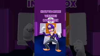 how to make WALUIGI in ROBLOX roblox robloxavatar waluigi supermario nintendo shorts [upl. by Wolfe]