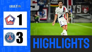 Lille vs PSG 1  3  Highlights  Ligue 1 20242025 [upl. by Assir37]